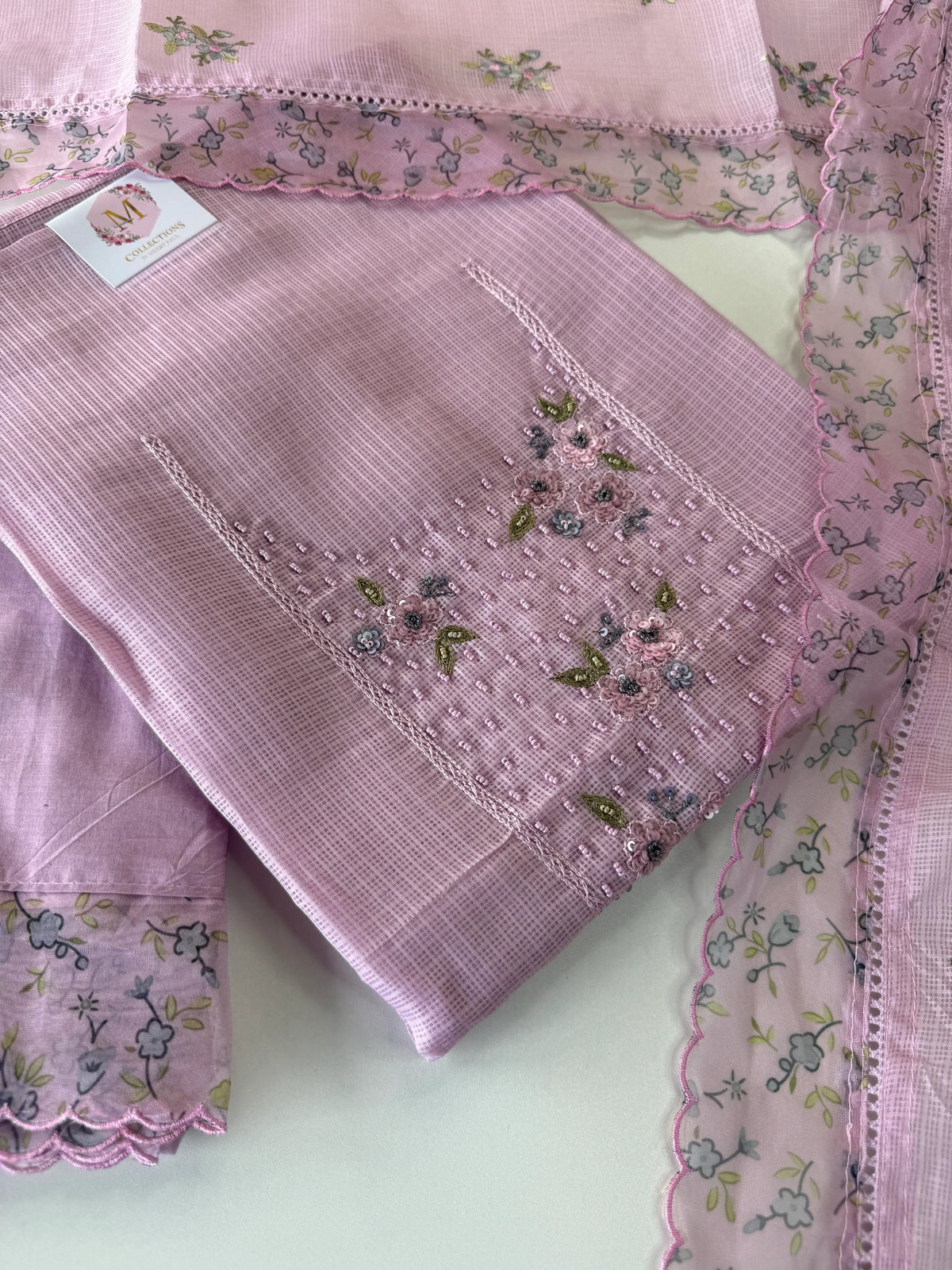Net Kottaunstitched Salwarset/U4881