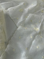 Crushed crape Saree/ US396