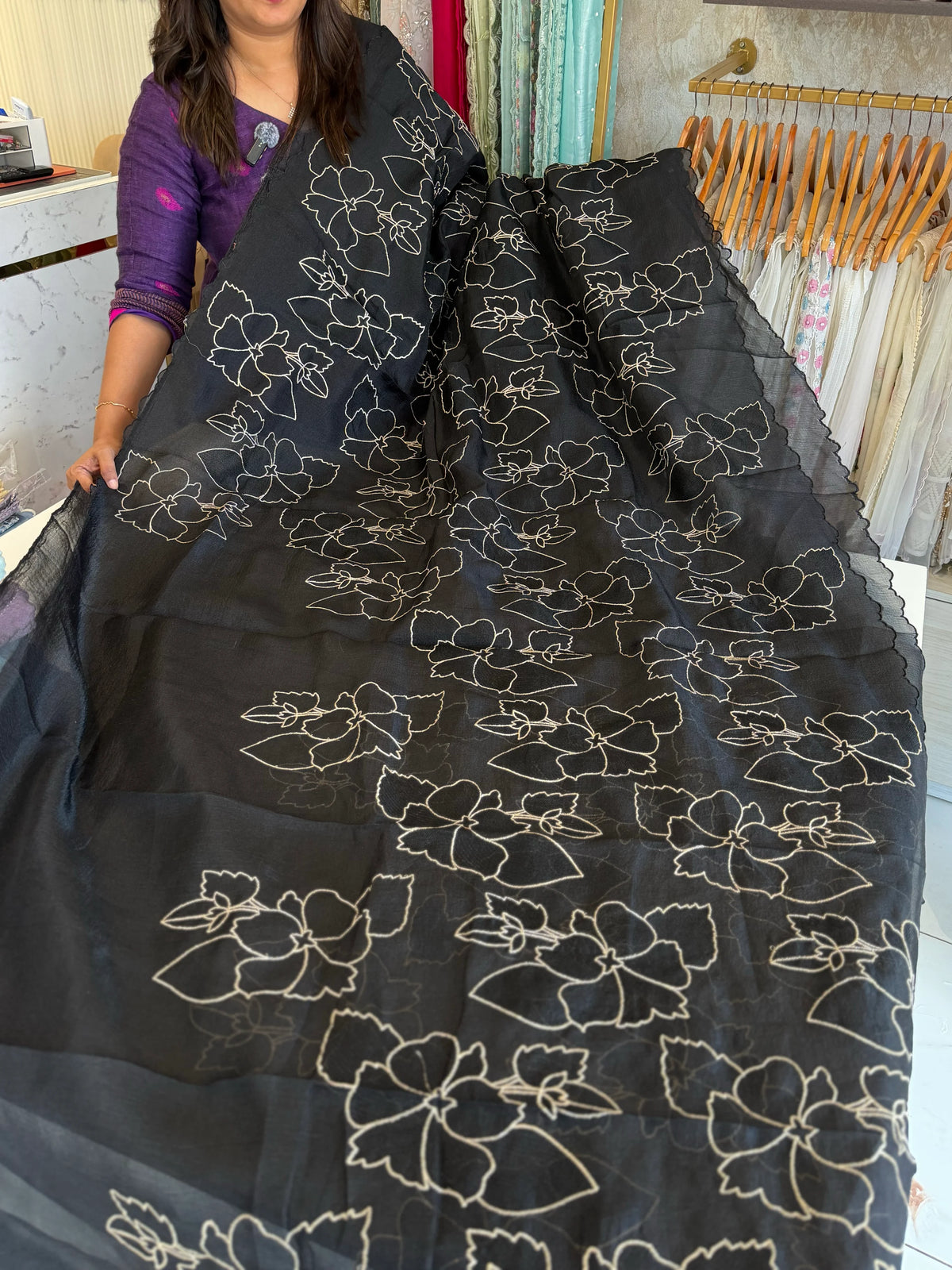 Foam crush Saree/ CW714