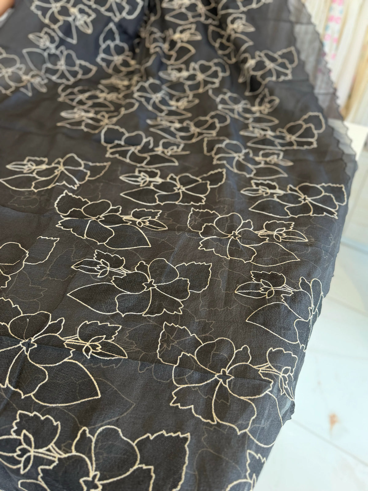 Foam crush Saree/ CW714