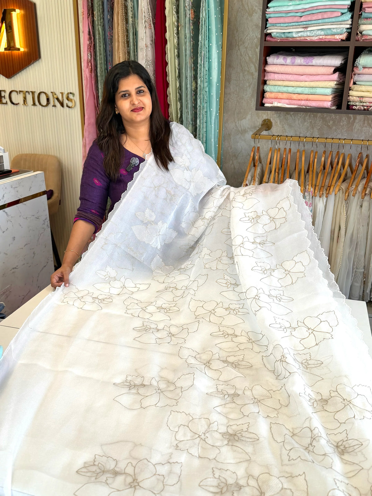 Foam crush Saree/ CW714