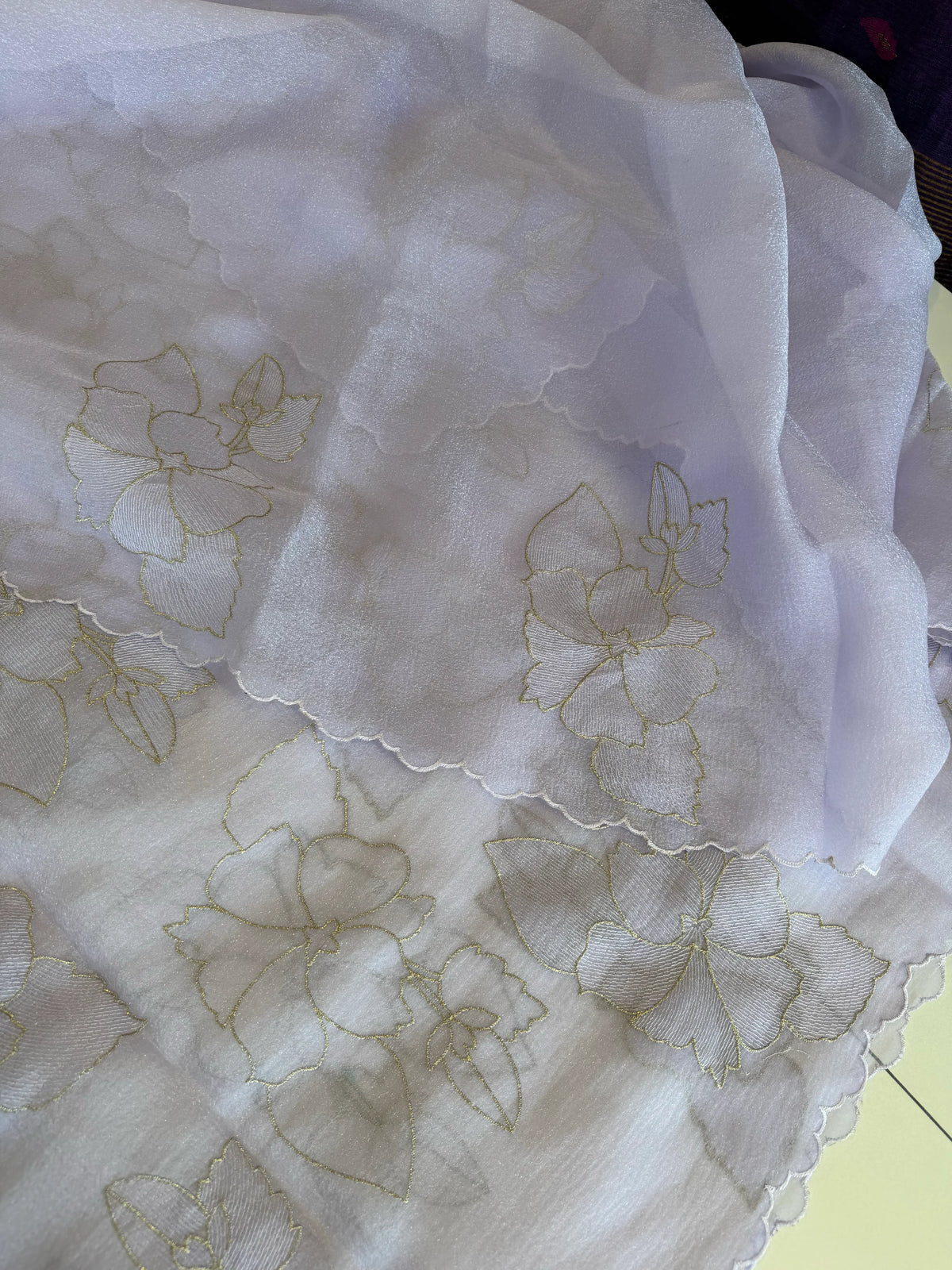 Foam crush Saree/ CW714