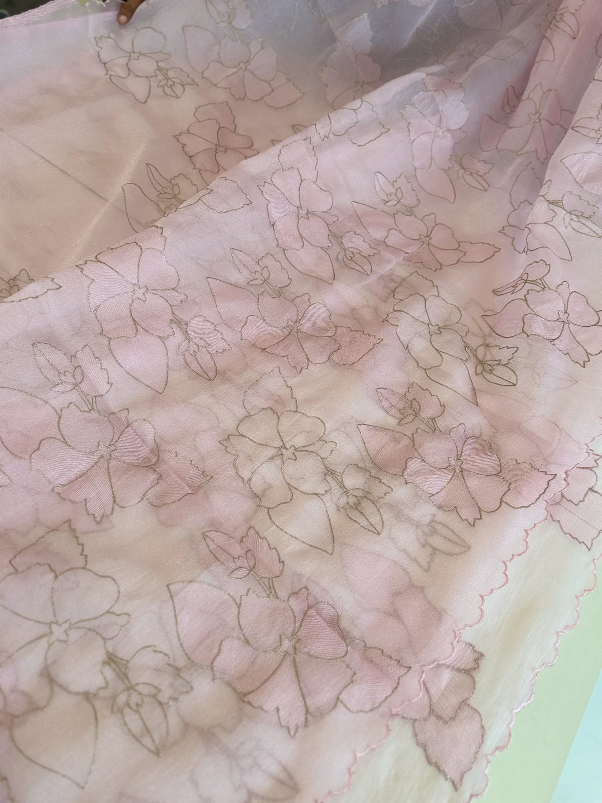 Foam crush Saree/ CW714