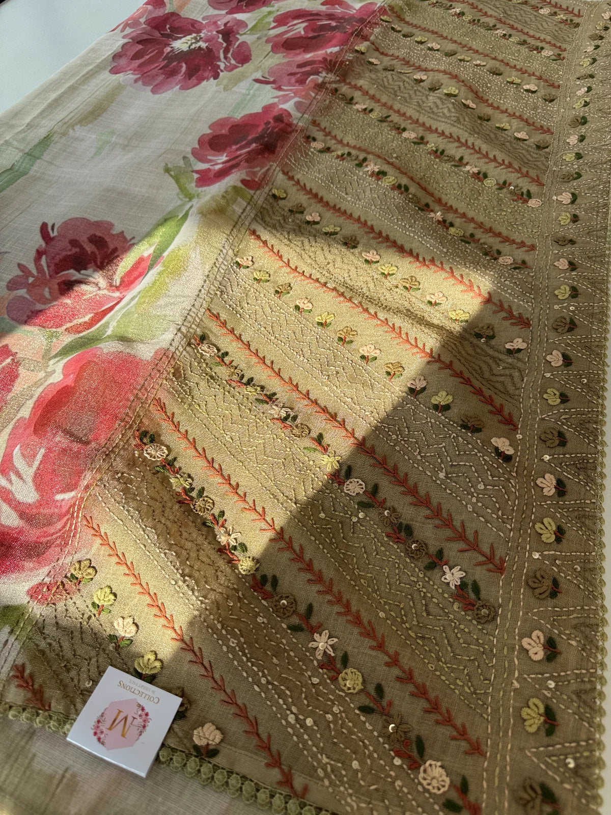 French rose linen