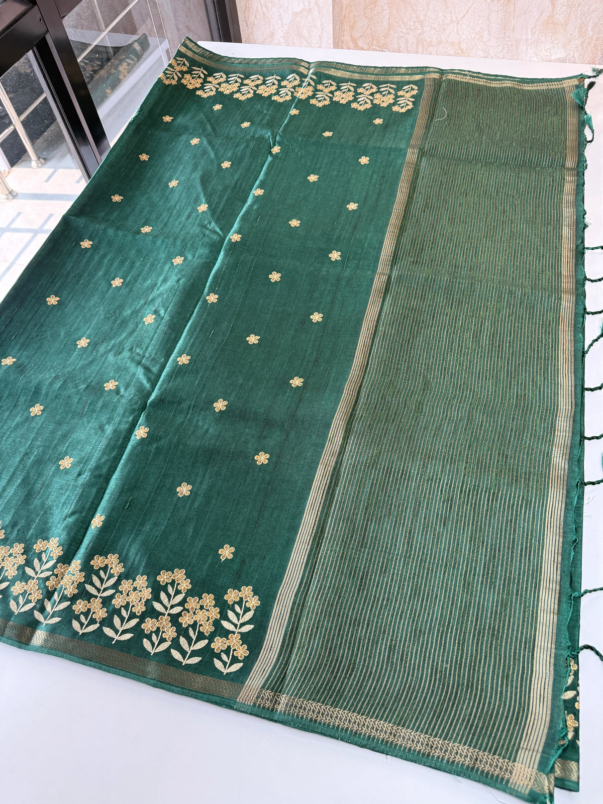Soft Semi Tussar Saree/ D139