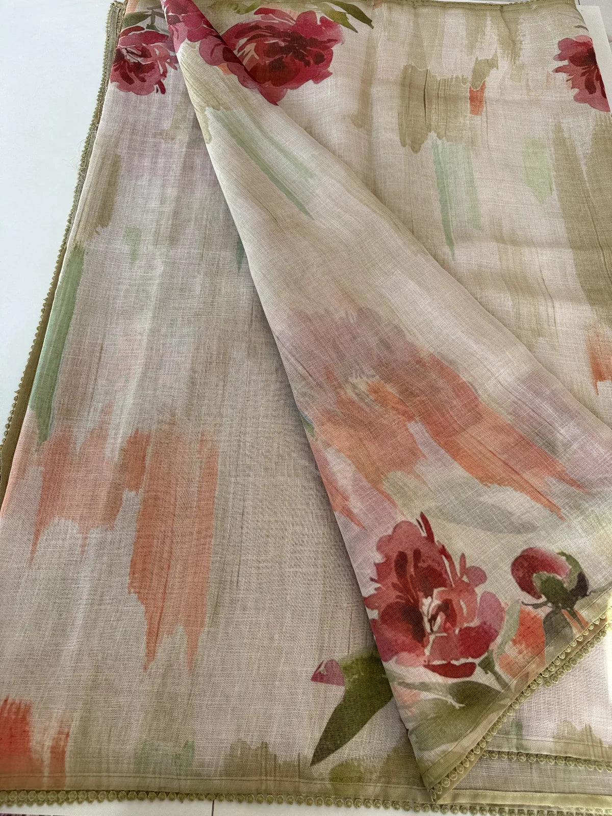 French rose linen
