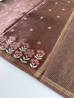 Soft Semi Tussar Saree/ D139