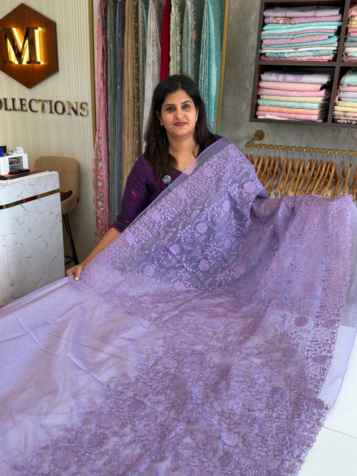Soft Organza Saree/ CW775