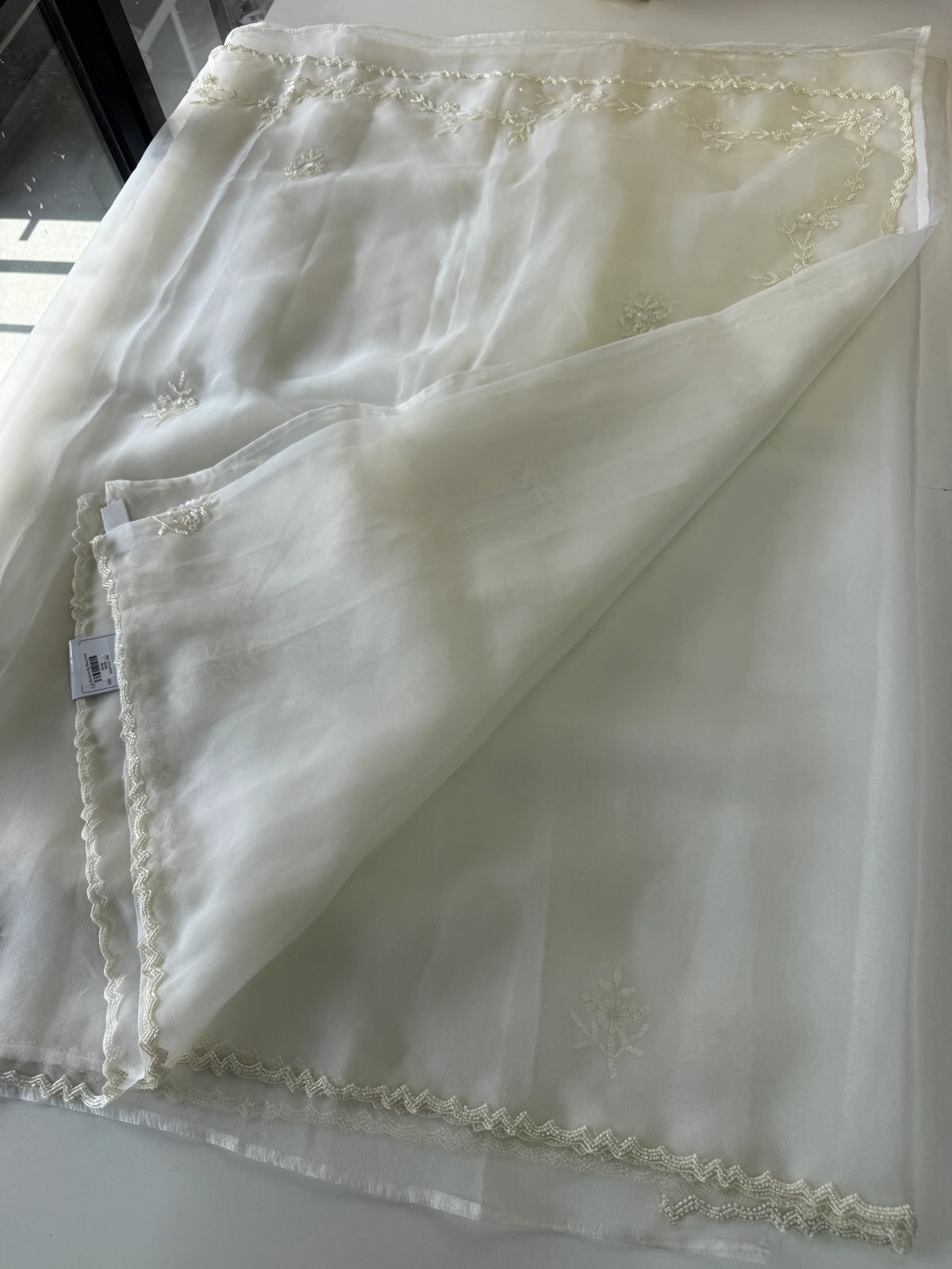 Glass organza saree/ AM109