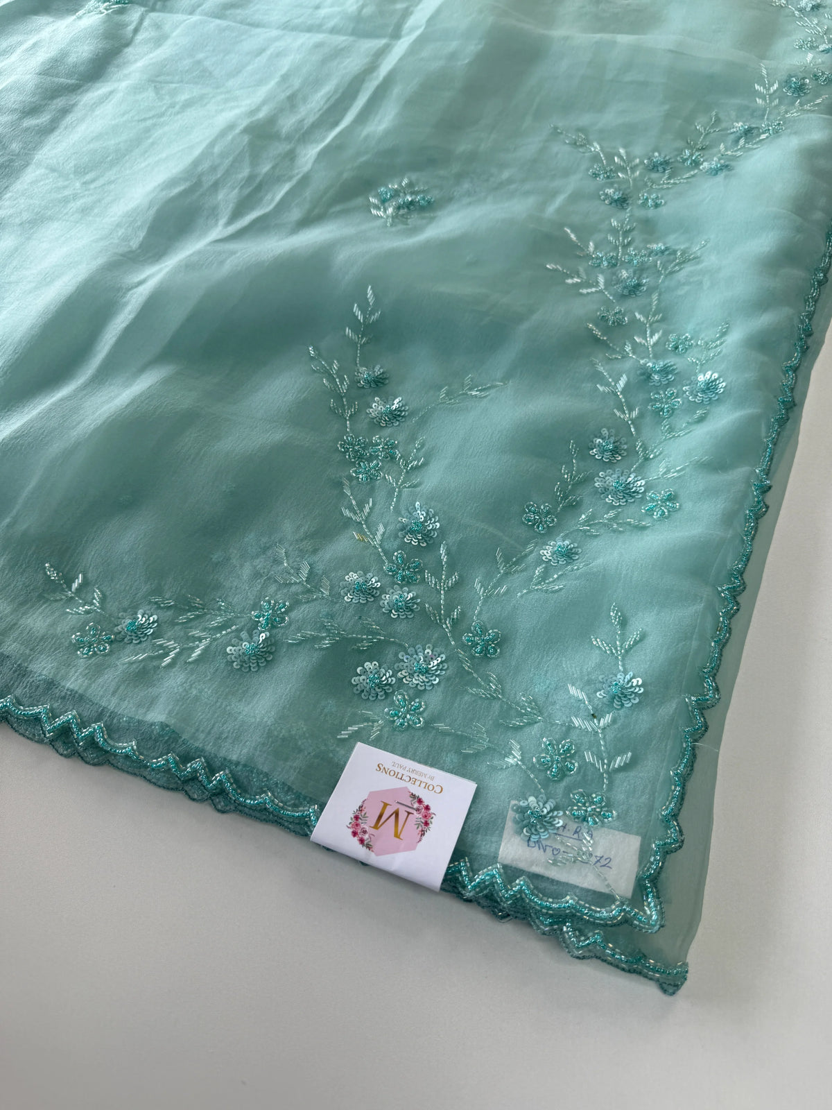 Glass organza saree/ AM109