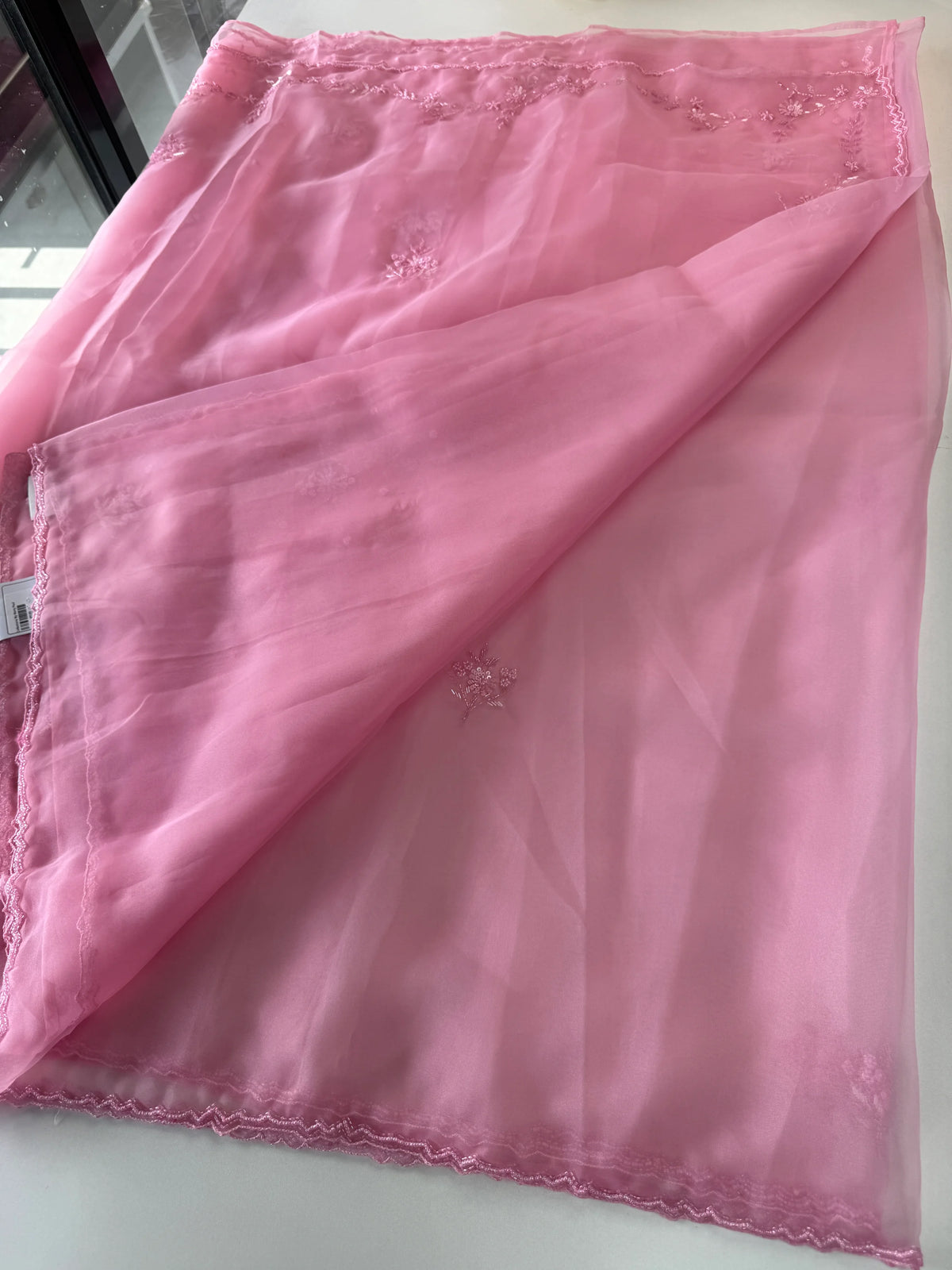 Glass organza saree/ AM109