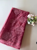 Soft Organza wit appliqué work / CW06