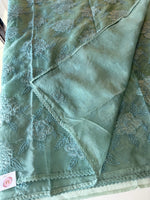 Soft Organza wit appliqué work / CW06