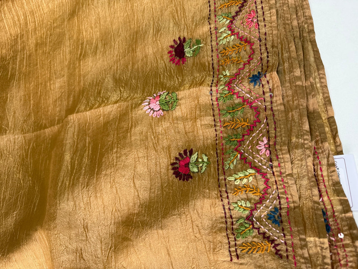 Crushed Crape Saree / KJ14