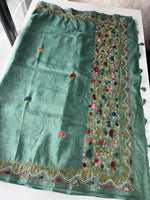 Crushed Crape Saree / KJ14