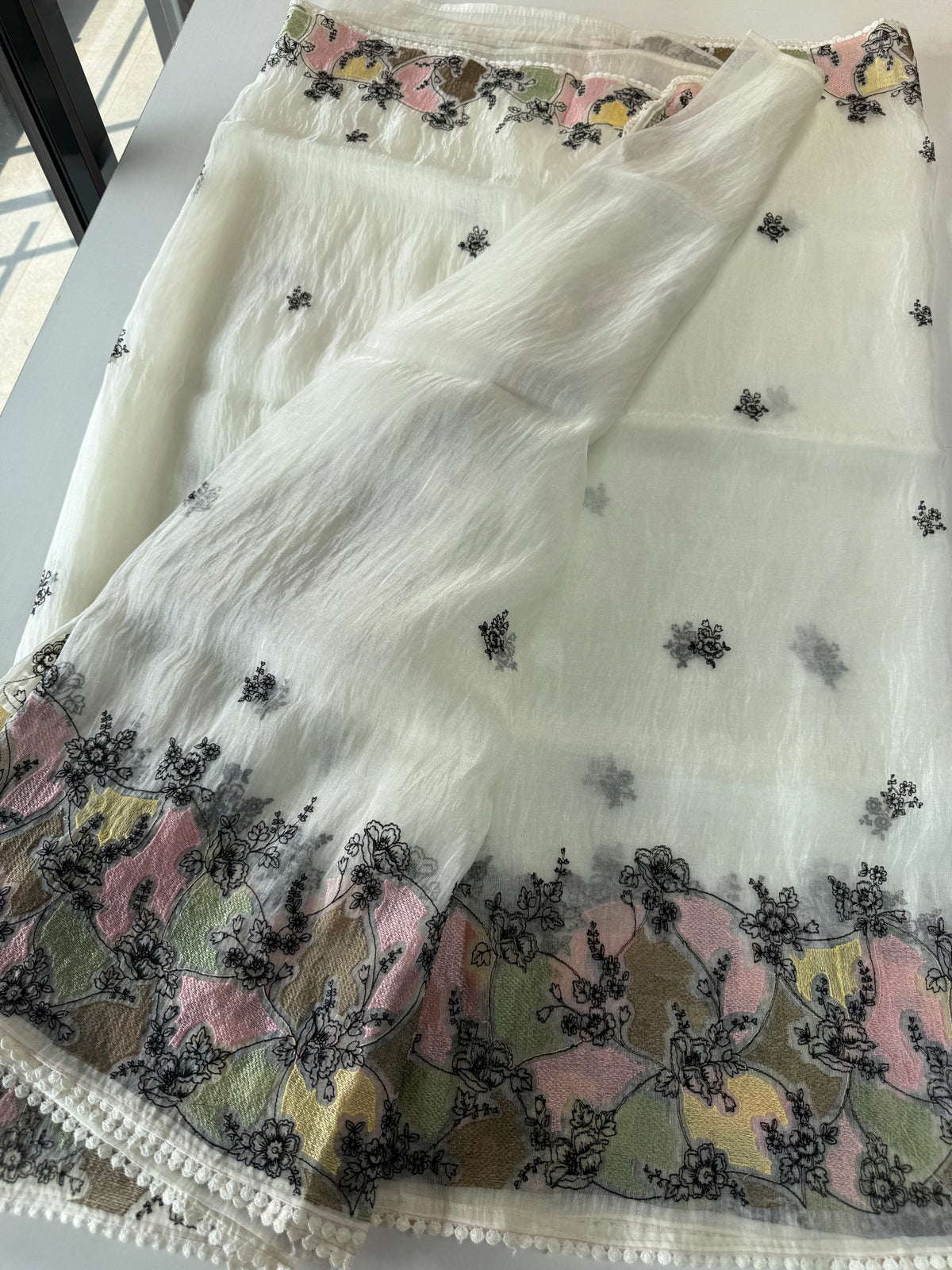 Korean Organza Saree/ MSA82
