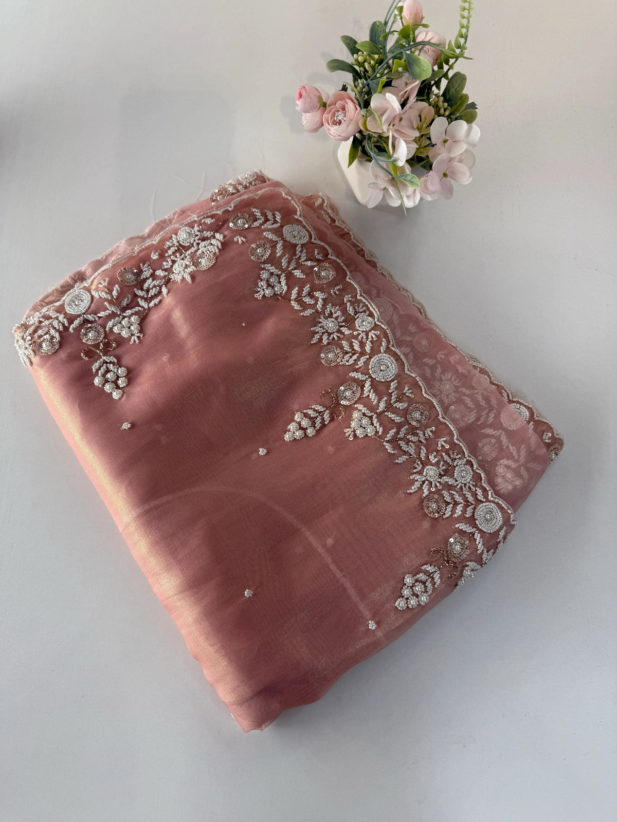 Tissue Organza Saree/ SA001