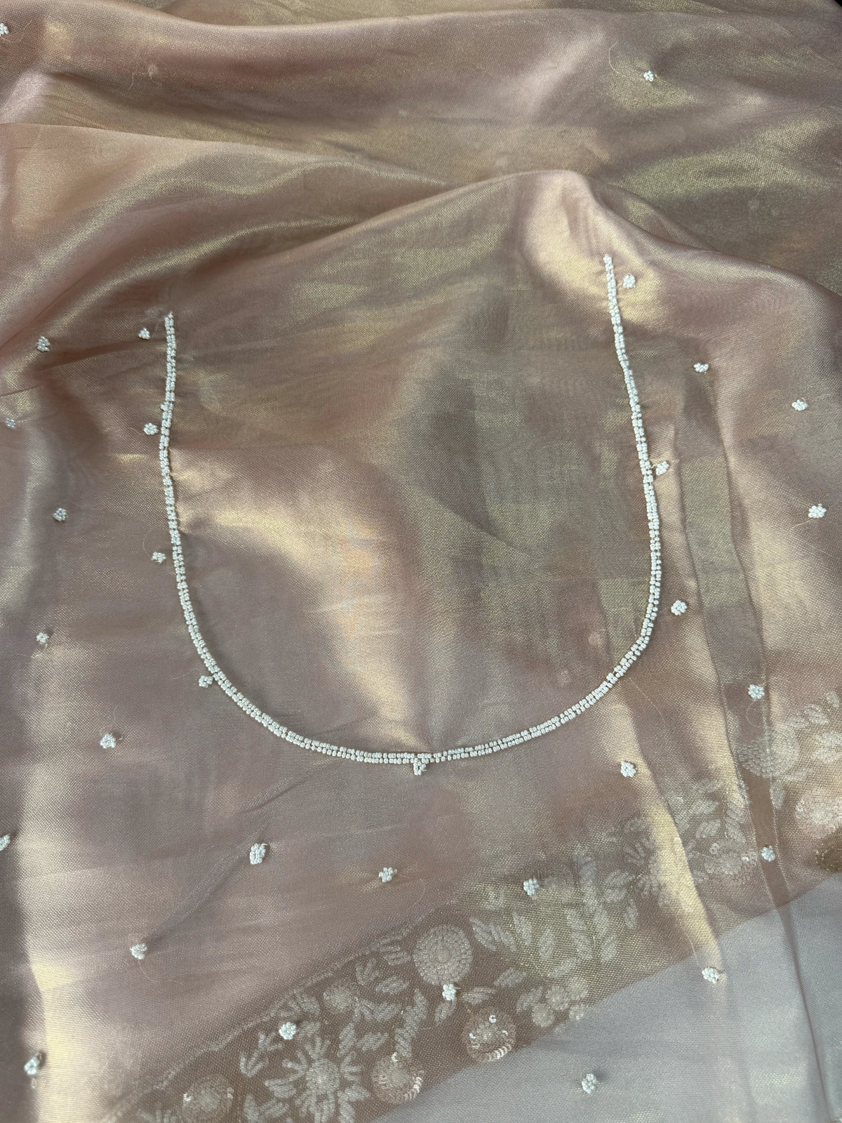 Tissue Organza Saree/ SA001