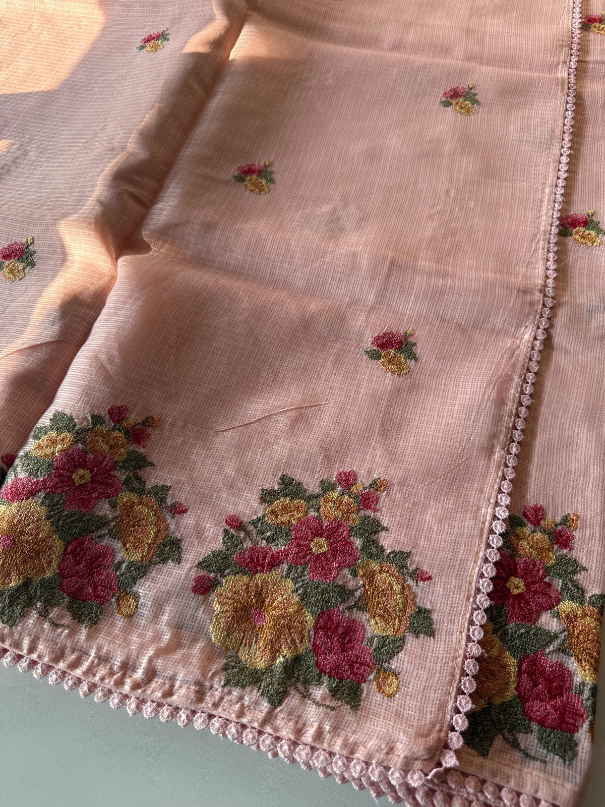 Silky kotta saree Peach Color / BL645