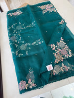 Glass Organza Saree/ SA007