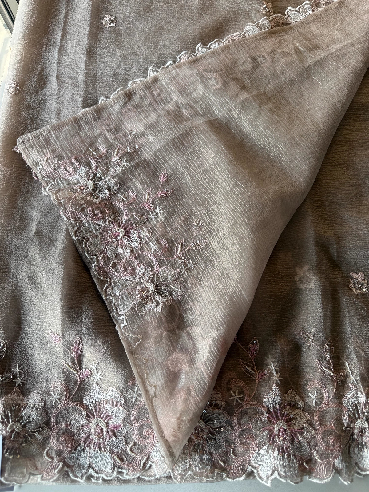 Platinum Crush Saree/ HM85