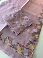 Silky Kotta cutwork Saree/ LAV04