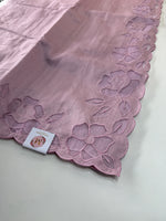 Slub Silk Saree floral appliqué / 125EFS