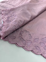 Slub Silk Saree floral appliqué / 125EFS