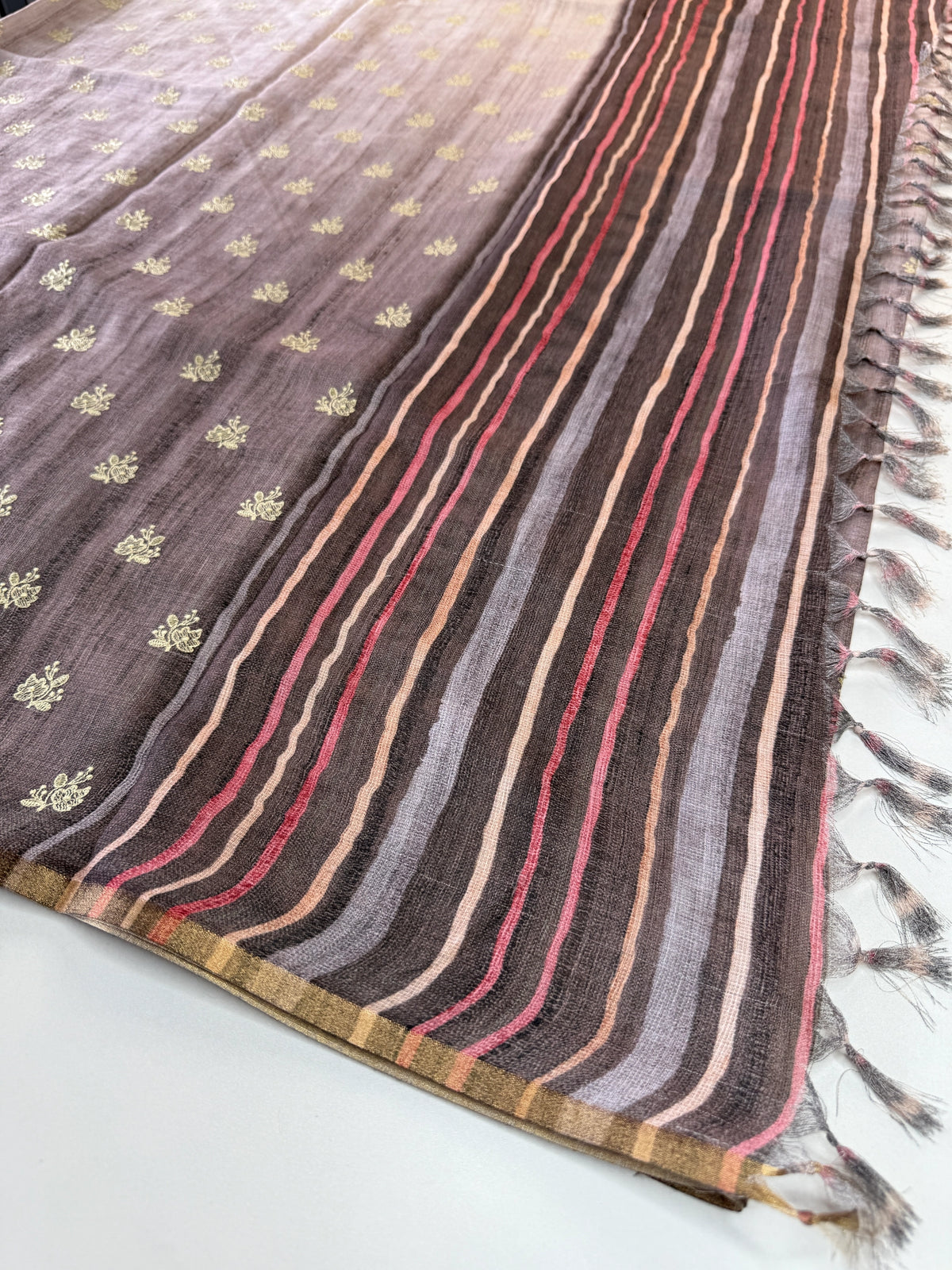 Linen Blened Saree/ RLM56