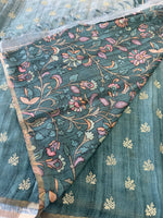 Linen Blened Saree/ RLM56