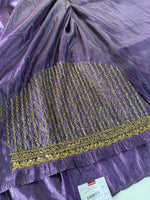 Crushed crape saree / HW076