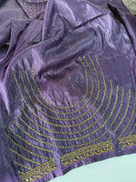 Crushed crape saree / HW076