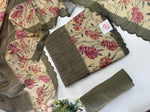 Silky kotta unstitched salwar set / U5148