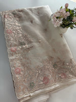 Premium soft organza saree/MC200
