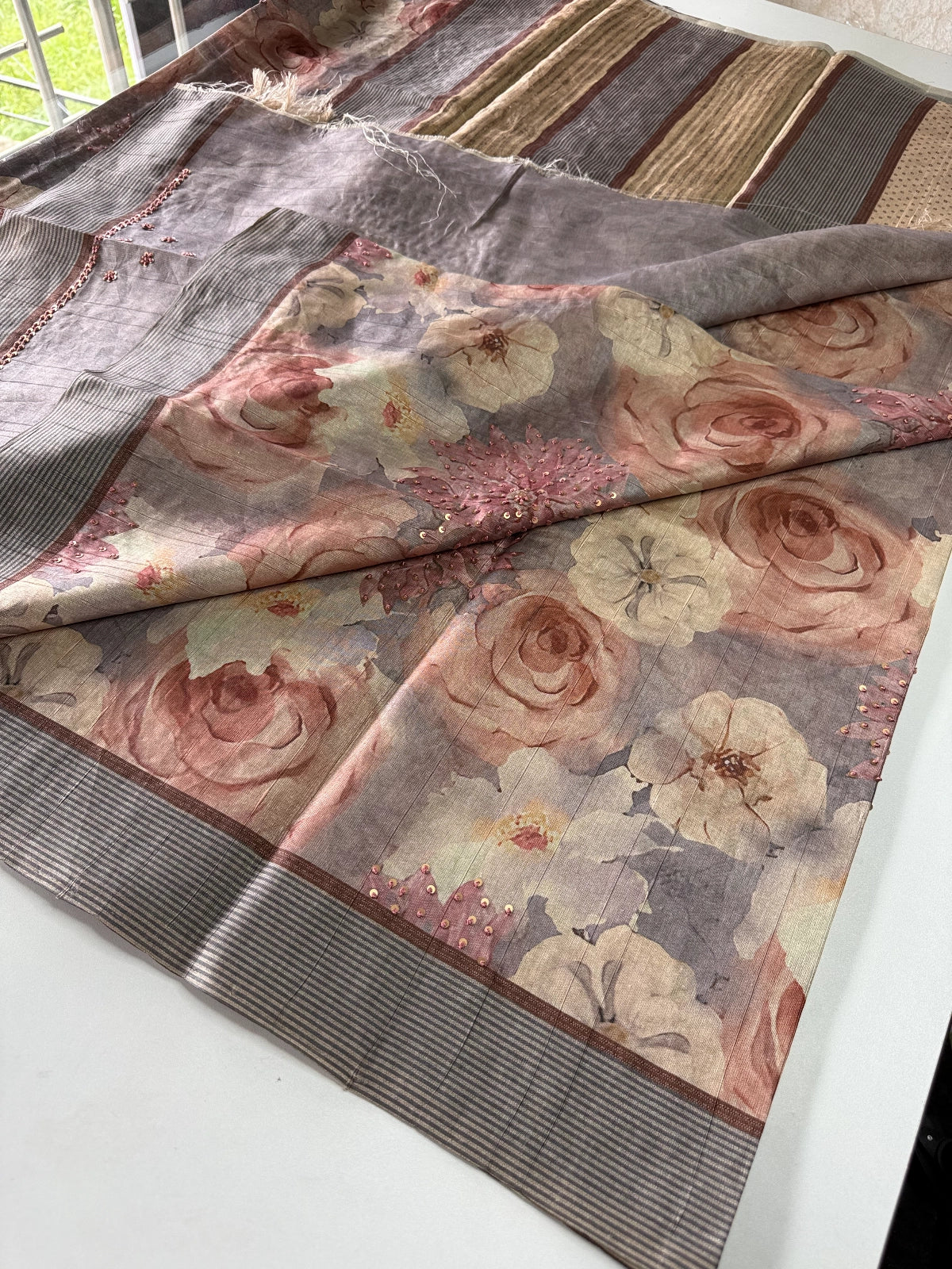 Slub silk / S1496