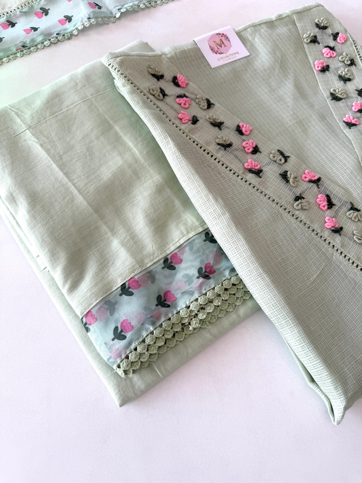 Silky Kotta unstitched salwar set/ U4916