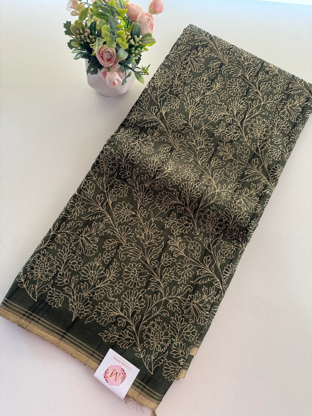 Semi Tussar Silk Saree / MD259