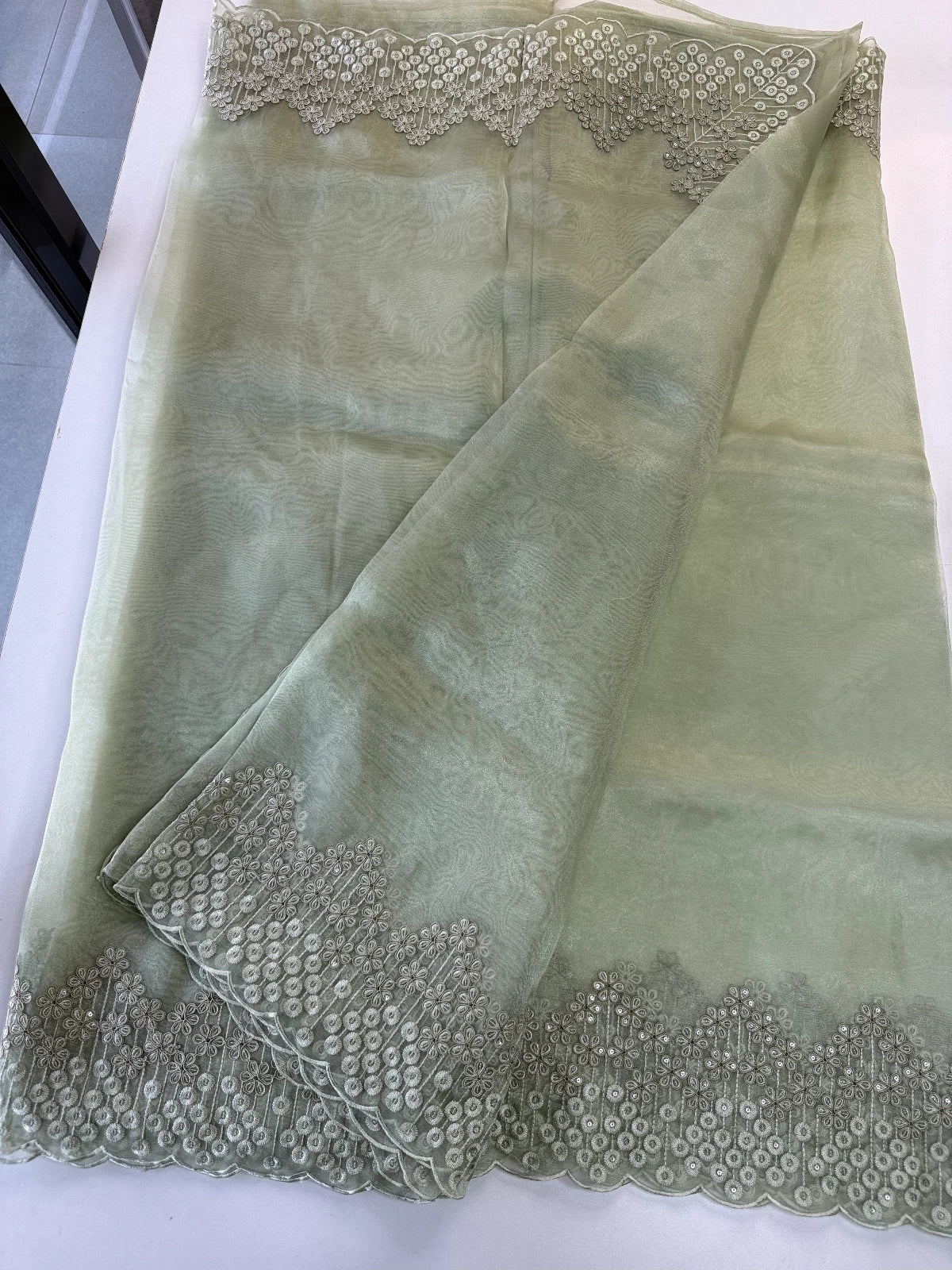 Glass Organza Saree/ N247