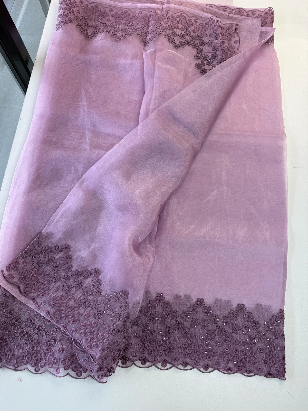 Glass Organza Saree/ N247