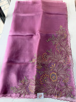 Glass Organza Saree/ 5598