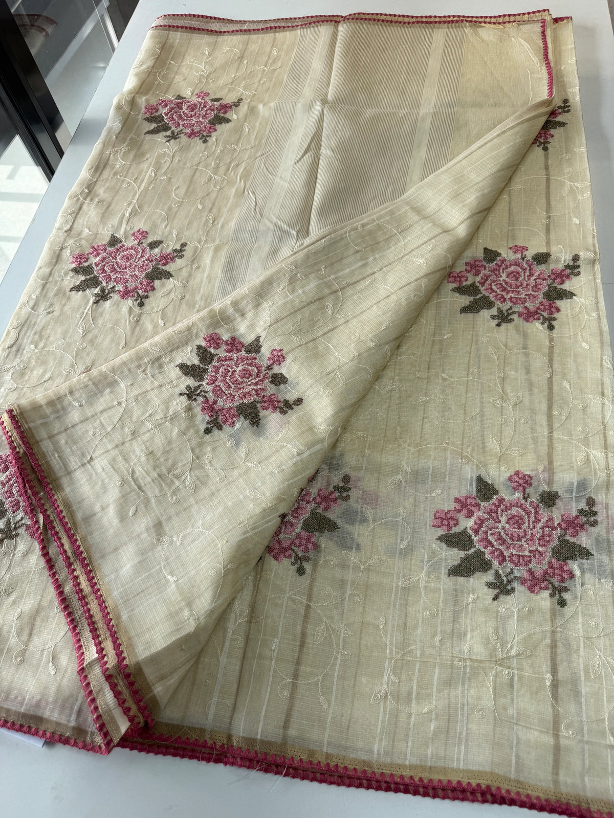 Soft Semi Tussar Saree/ 1310