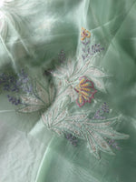 Glass Organza Saree/ 5598