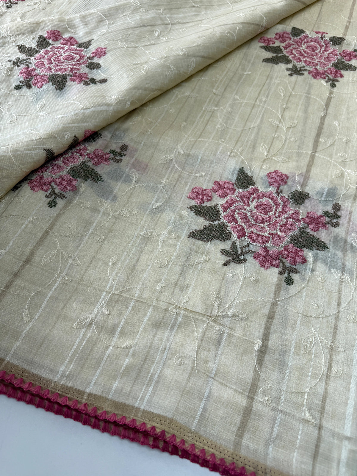 Soft Semi Tussar Saree/ 1310