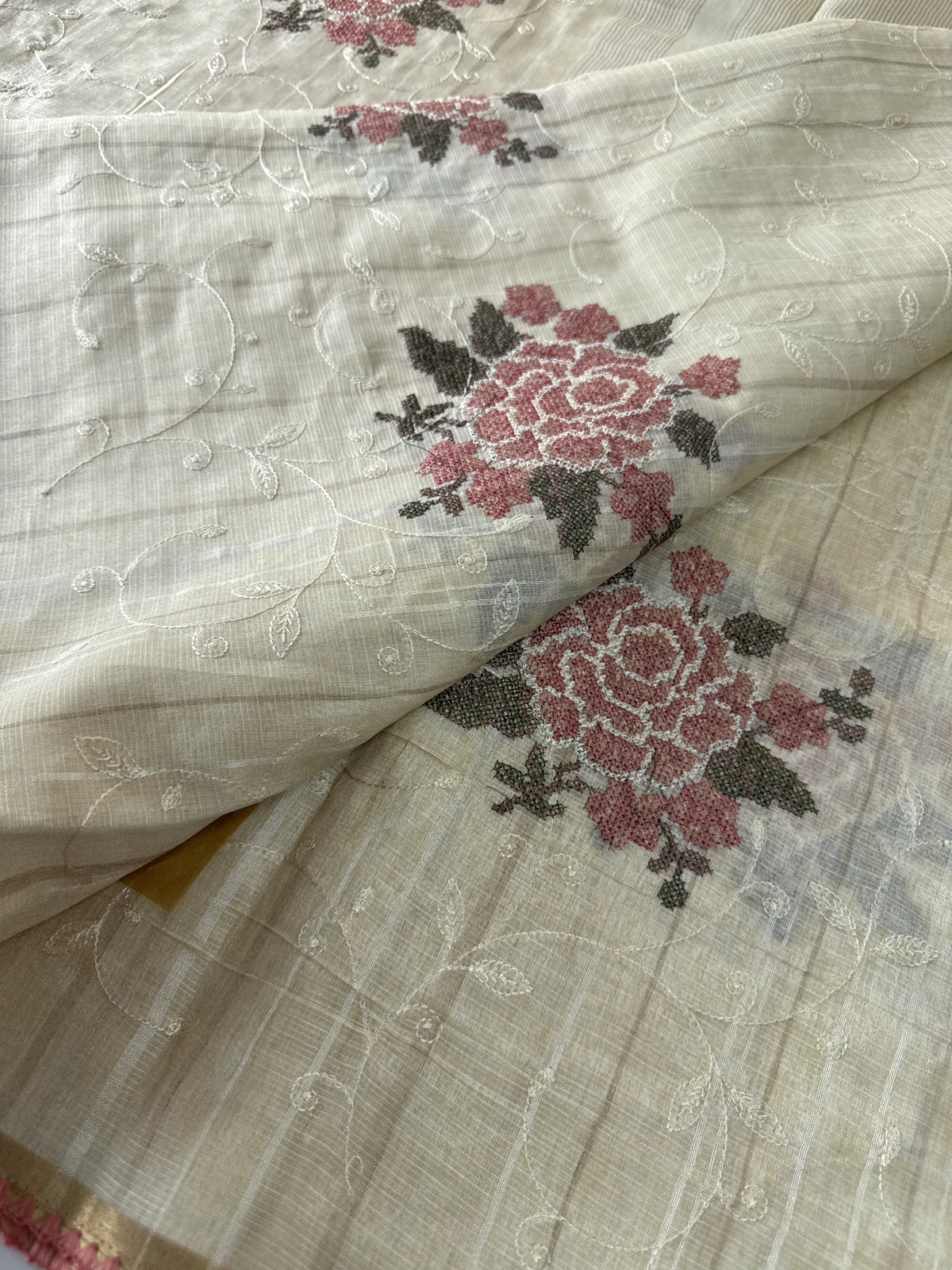 Soft Semi Tussar Saree/ 1310