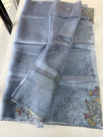 Glass Organza Saree/ 5598