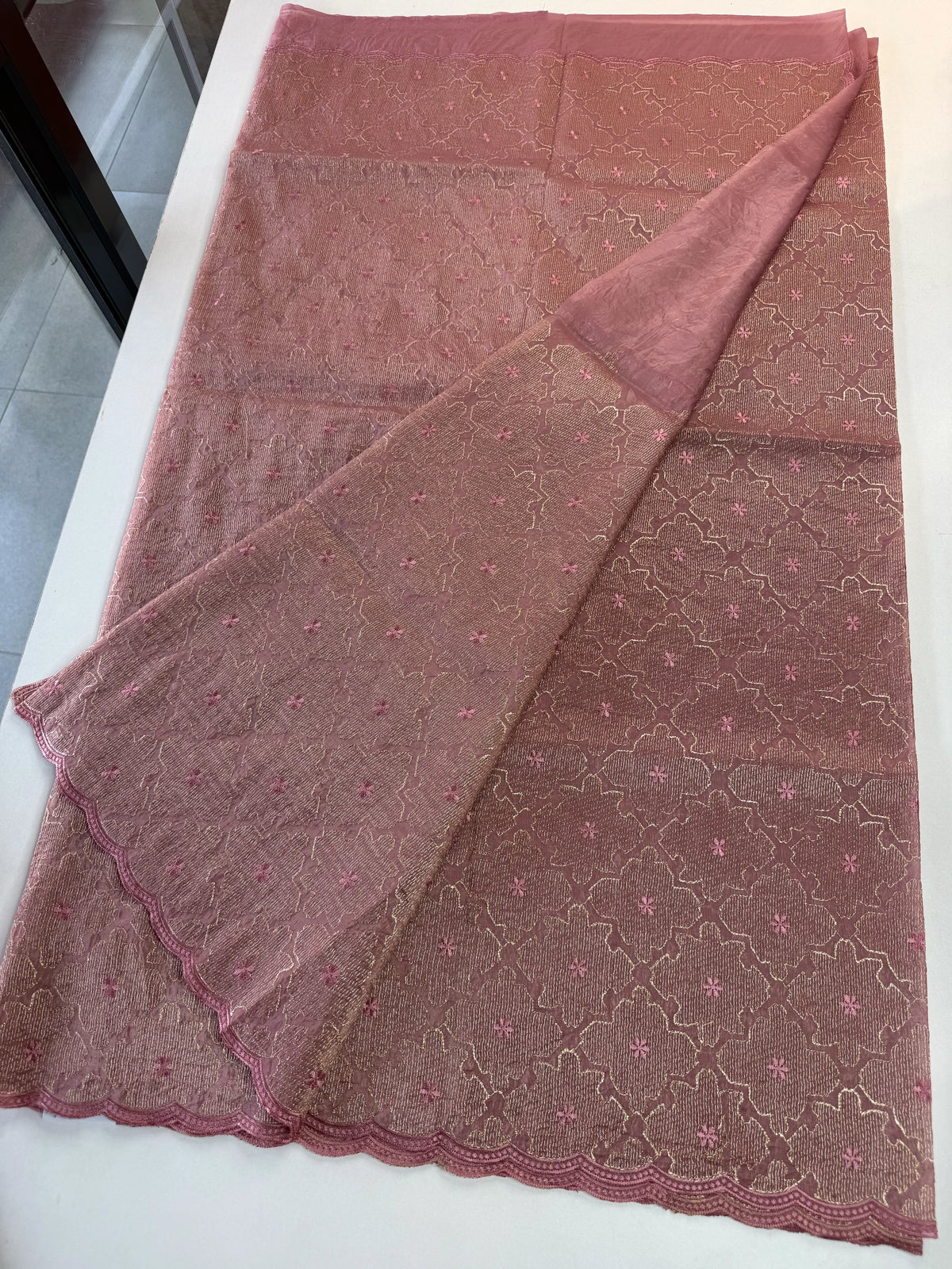 Crushed Organza Saree/ CW3166