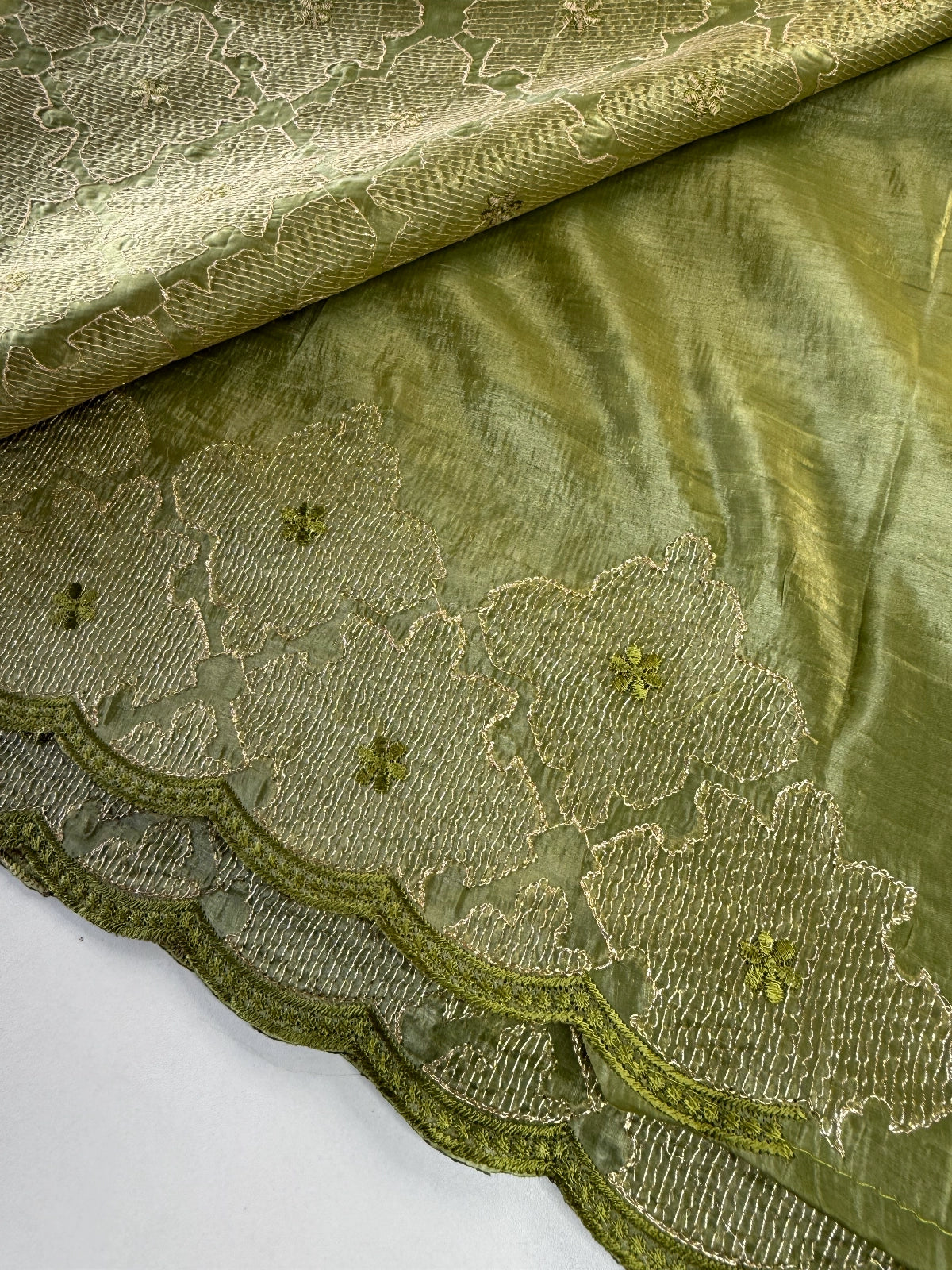 Crushed Organza Saree/ CW3166
