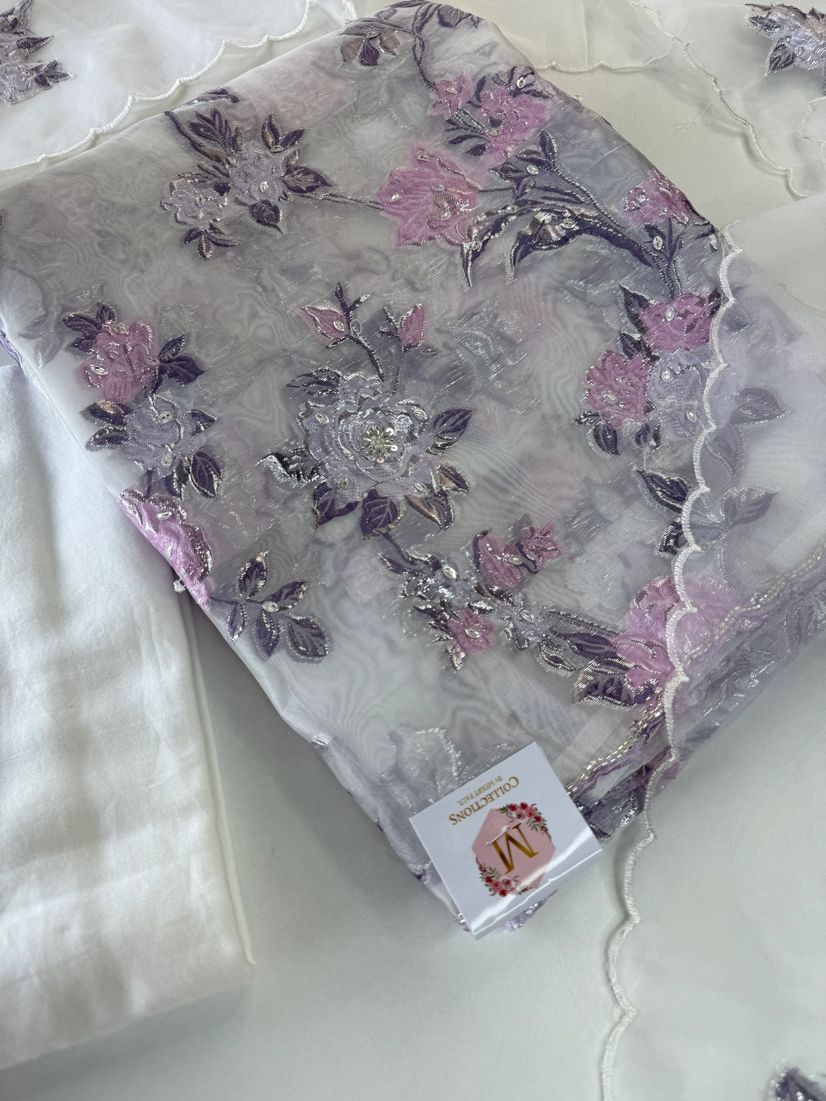 Turkish Organza Unstitched Salwar set / 266C