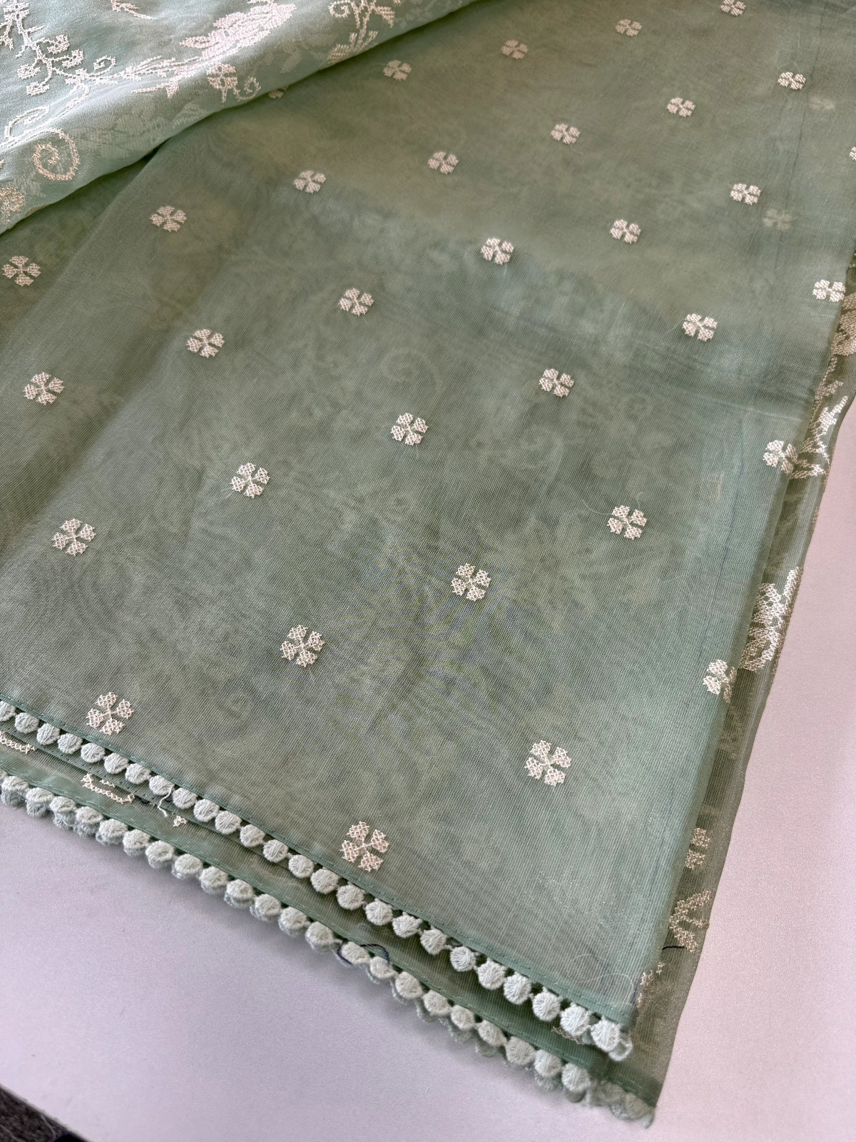 Chanderi Organza Blend Saree/ MC285