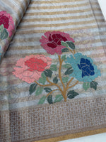 Tissue weaved Saree/ 268D